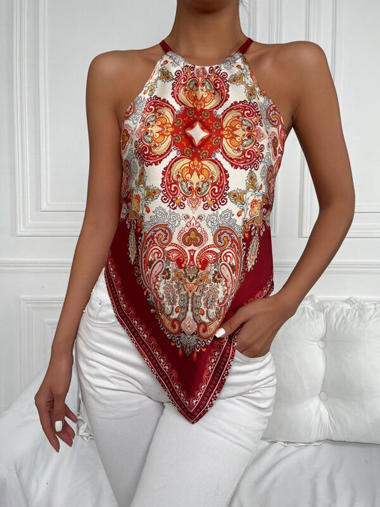 HALTER NECK TANK TOP