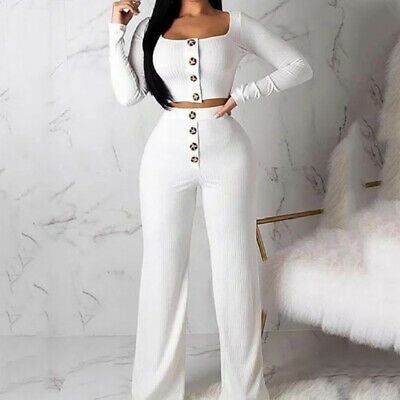 SQUARE COLLAR BUTTON UP TIGHT KNIT SET