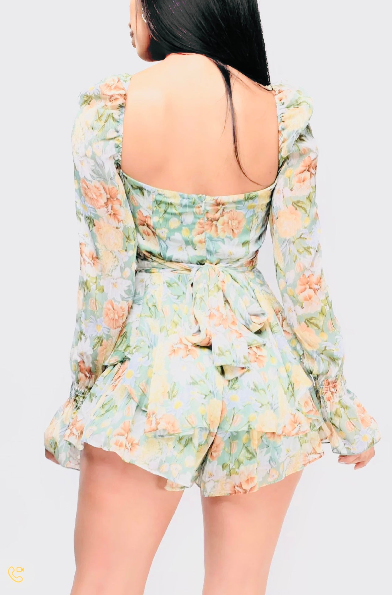 SQUARE COLLAR JUMPSUIT