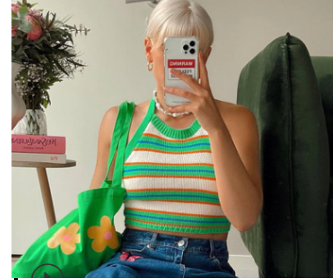 HALTER NECK KNIT TOP