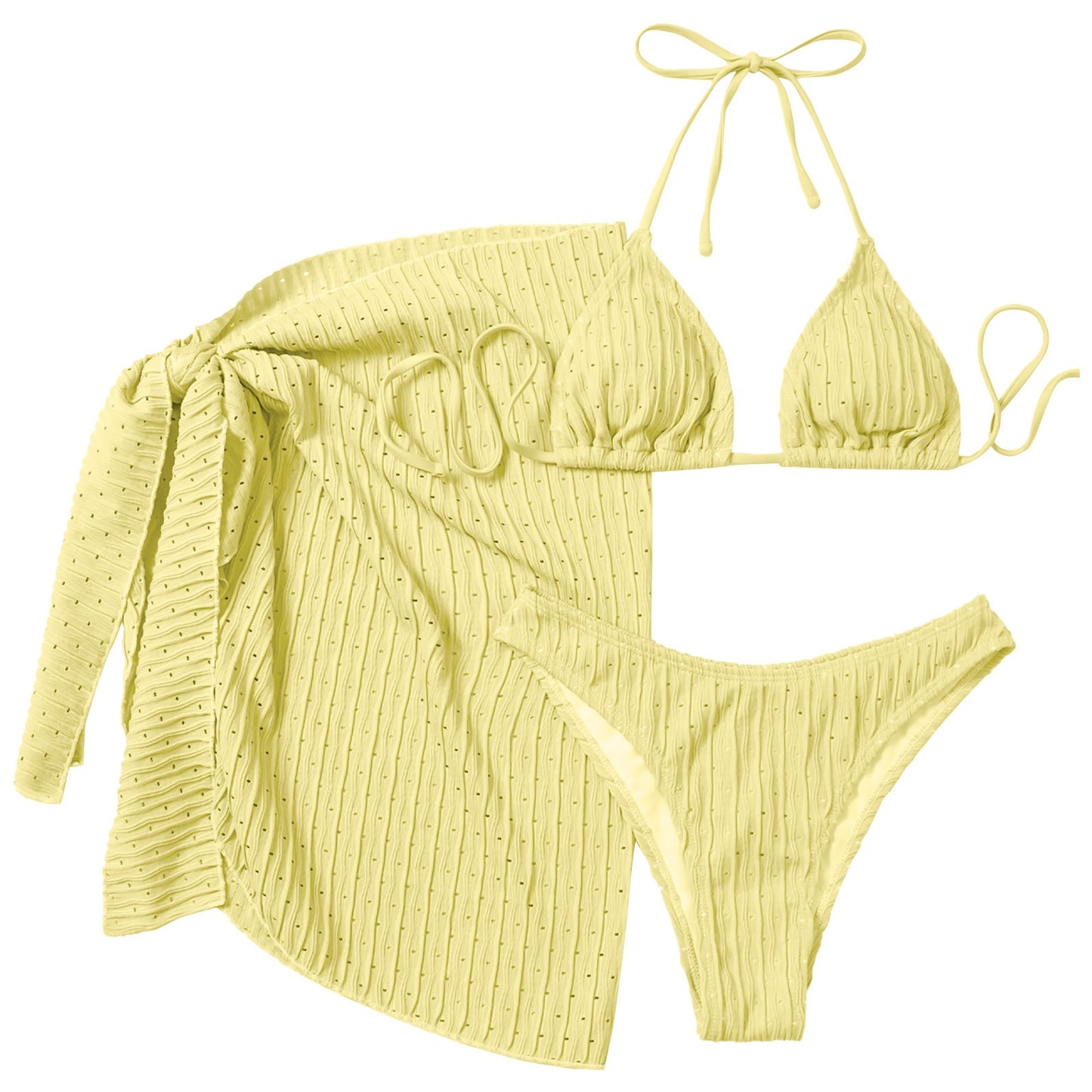 3 PCS STRAPPY TRIANGLE BIKINI