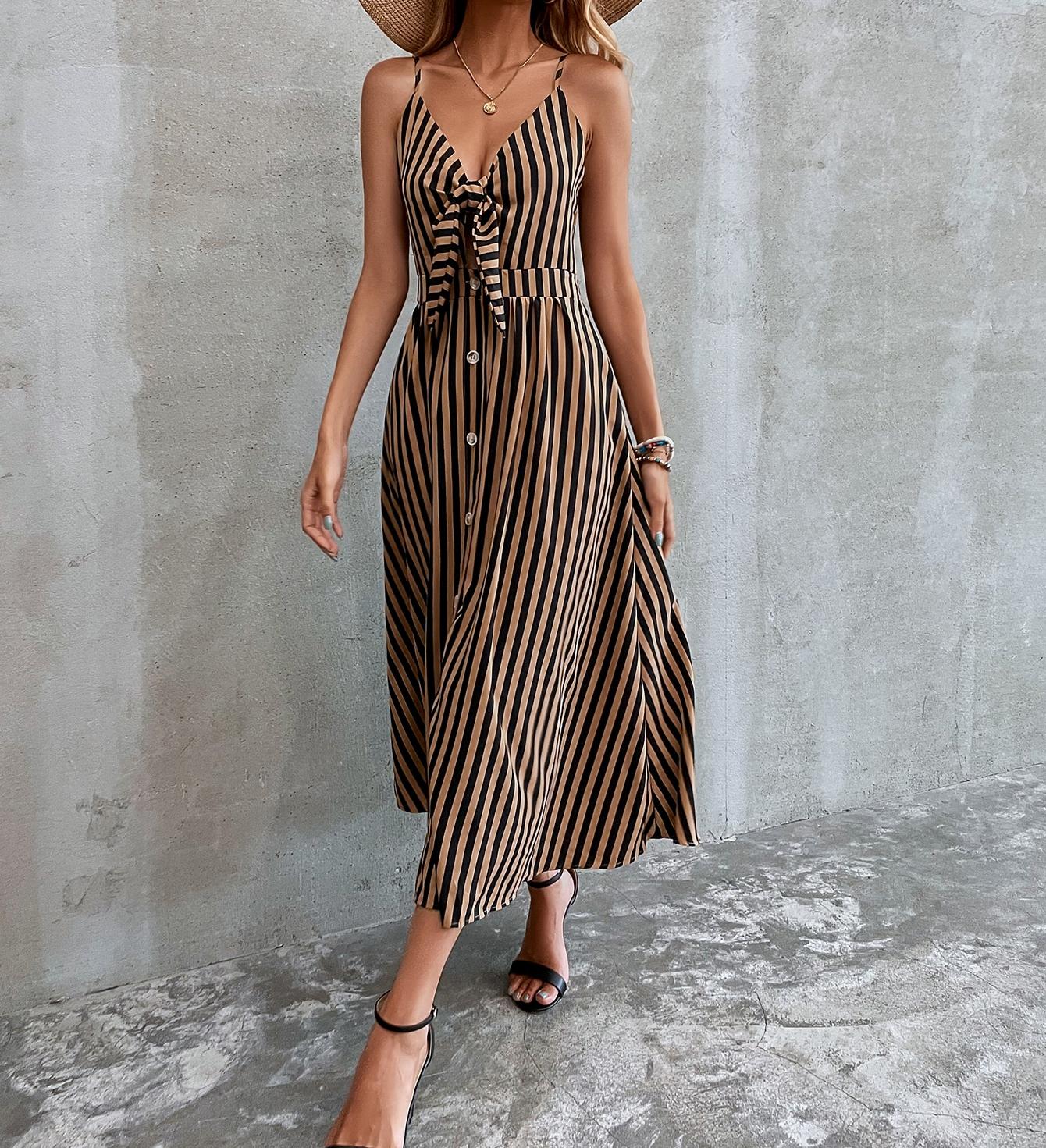 TIE FRONT PEEKABOO DRESS