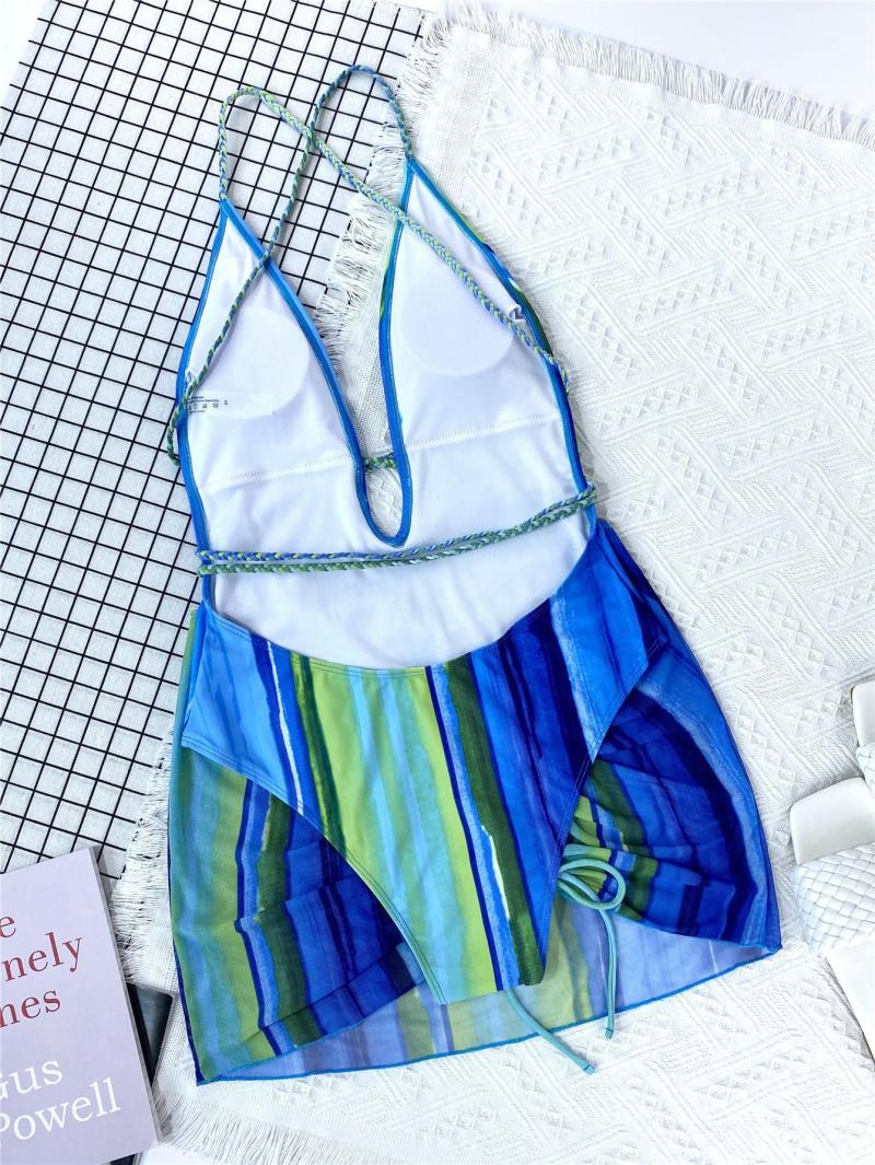 WRAP AROUND V NECK ONE PIECE