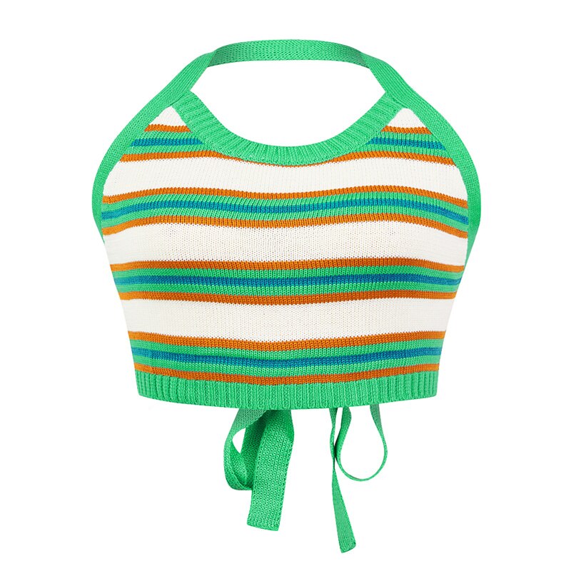 HALTER NECK KNIT TOP