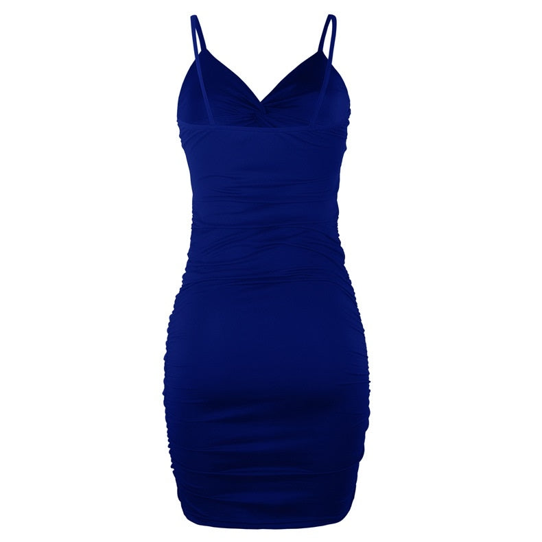 DEEP V NECK DRESS